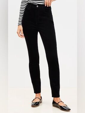 LOFT Black High-Rise Skinny Women’s Jeans - Corduroy (Like New)